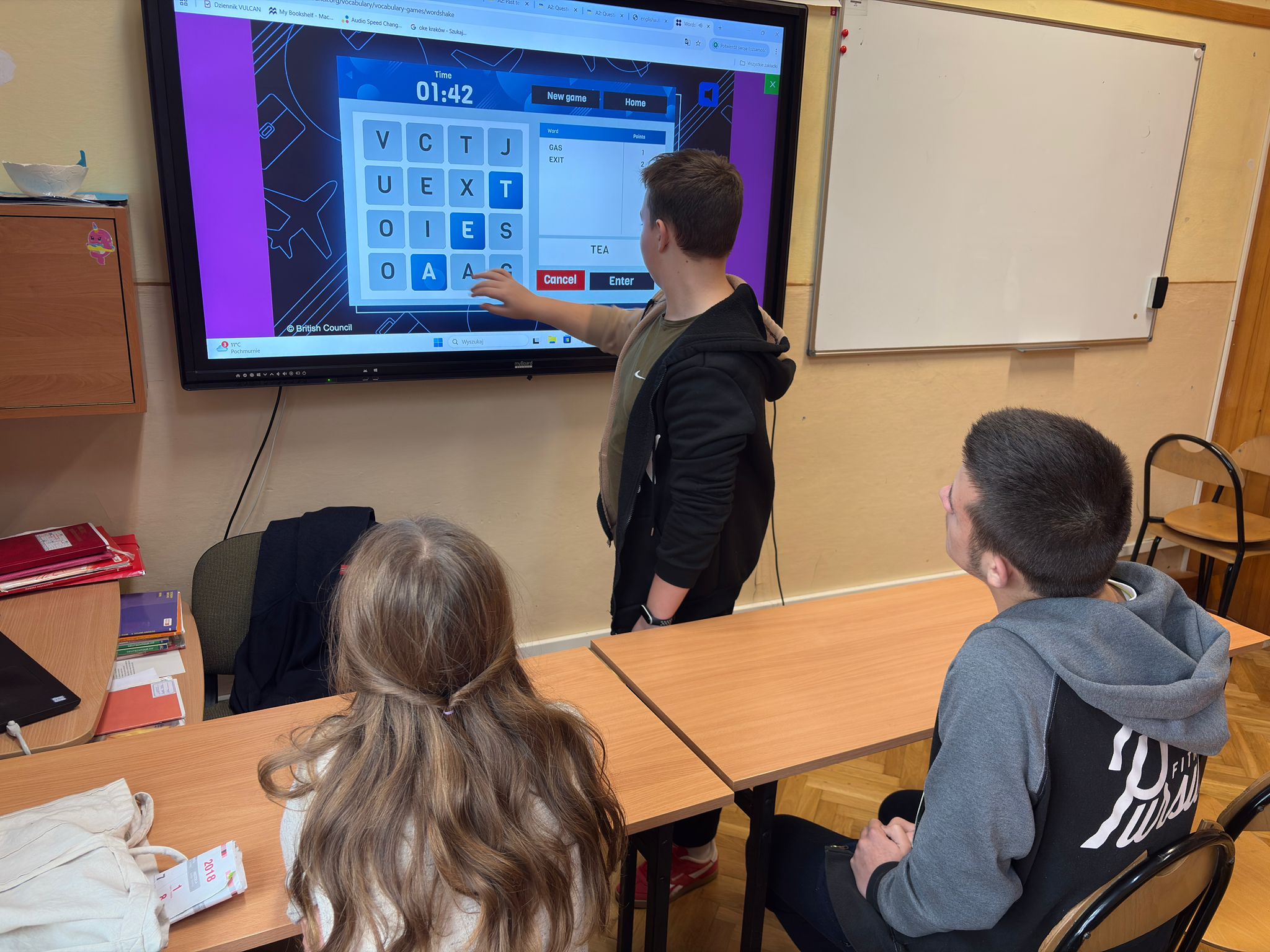 Zajęcia rozwijające z języka angielskiego w ramach projektu 