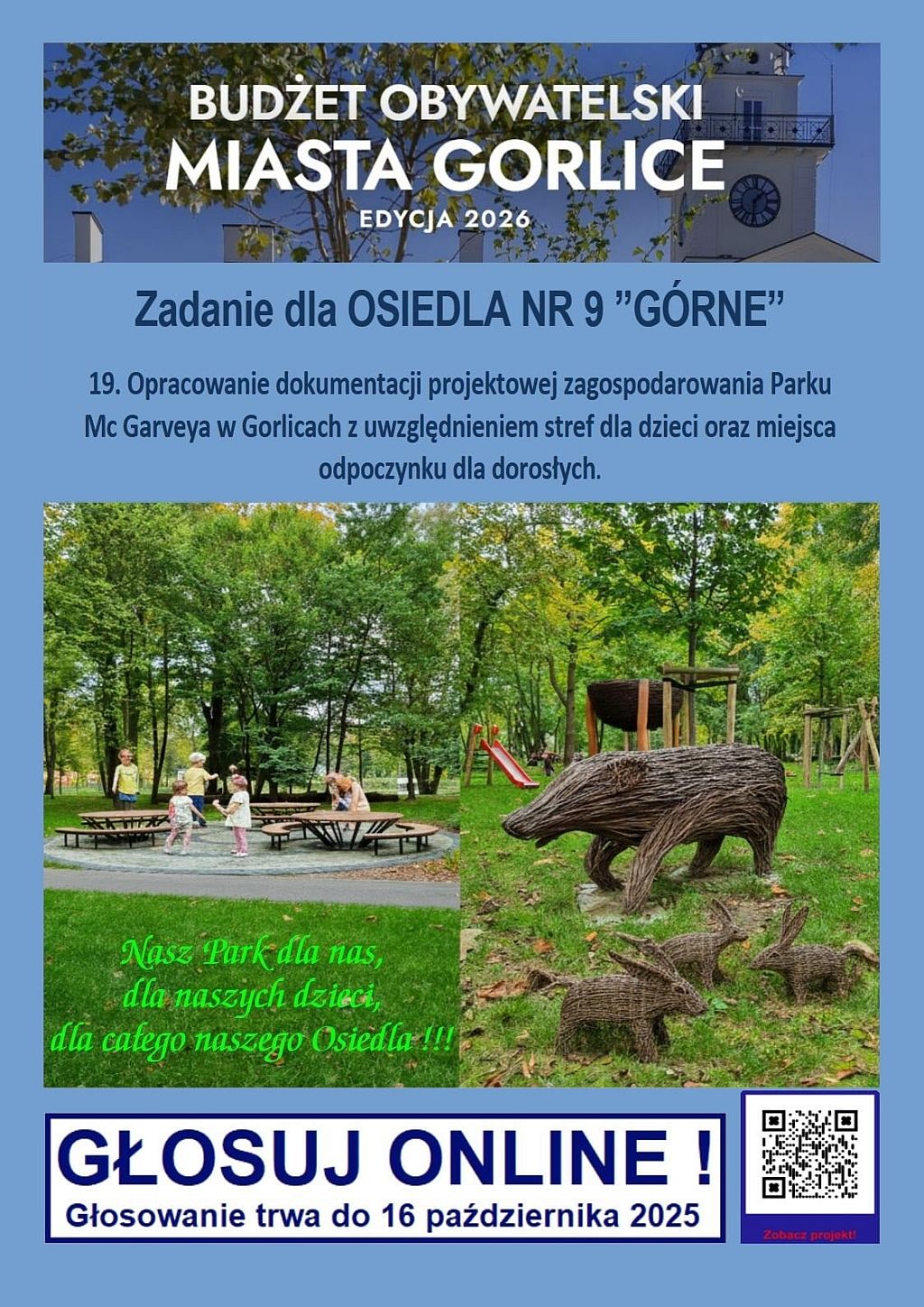 Głosowanie w Budżecie Obywatelskim – zagospodarowanie Parku MC Garvey’a